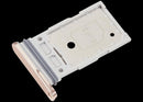 Bandeja dual SIM para Samsung Galaxy S26 Plus en oro rosa, repuesto original SM-S947B/DS.