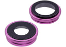 Encuentra en Xela Quetzaltenango un conjunto de 2 lentes de cámara trasera con soporte y bisel de color rosa para iPhone 16/16 Plus.