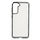 Estuche  Anigma transparente con marco GRIS soporta caidas de 10 metros SAMSUNG S21