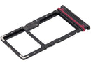 Bandeja SIM y SD negra para Motorola Moto G37 Power XT2625, repuesto original.
