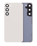 Tapa trasera con lente de camara para Samsung Galaxy S23 Plus (original) (Cream)