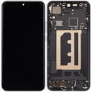 Pantalla LCD refurbished de OPPO Reno 13 Pro en gris grafito, con marco, ideal para reemplazo.