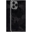 Paquete de 10 skins adhesivas Wrapd Skin negras con patrón de camuflaje, ideal para personalizar accesorios.