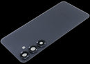 Tapa trasera original azul oscuro para Samsung Galaxy S25 5G con lente de cámara.