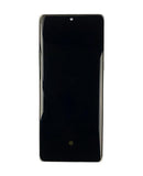 Pantalla OLED con marco para LG Velvet 5G UW Verizon, refurbished, plateado, ideal para cambio de pantalla rota.