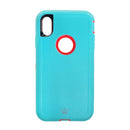 Estuche  Defender Menta / Fucsia- IPHONE XS MAX (6.5)