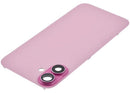 Encuentra en Xela tapas traseras de acero con imán MagSafe para iPhone 16 Plus en color rosa sin logo preinstaladas.