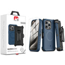 MYBAT MAVERICK ANTIMICROBIAL CON HOLSTER IPHONE 15 PRO MAX AZUL