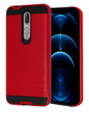 Funda Coolpad Legacy Brisa Hybrid Metal Brushed Rojo