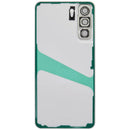 Tapa trasera verde oliva para Samsung Galaxy S21 FE 5G, con lente de cámara integrada y sin logo.