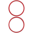 Aro de cámara trasera rojo para iPhone XR, compatible con modelos A1984, A2105, A2106, A2107, A2108.