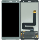 Pantalla original Sony Xperia XZ2 Liquid Silver sin marco, repuesto para reparación de display roto.