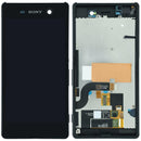 Pantalla LCD original Sony Xperia M5 E5603 negra, repuesto para reparación de display roto.