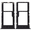 Bandeja SIM dual negra para Samsung Galaxy A06 5G (A066), repuesto para chip roto.