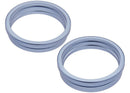 Aro de cámara trasera bezel para iPhone 17 color Mist Blue, repuesto de reparación, 2 piezas.