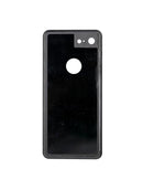 Tapa trasera usada Google Pixel 3 rosa, vidrio trasero con ligera imperfección, repuesto G013A para reparación.