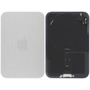 Tapa trasera plateada original para iPhone 17 Pro con imán MagSafe y chip NFC.