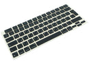 Teclas de teclado hebreo negras para MacBook Air/Pro, compatibles con modelos 2021-2026.