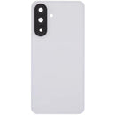 Tapa trasera gris claro para Samsung Galaxy A56 5G (SM-A566) con lente de cámara, repuesto Aftermarket Plus.