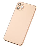 Tapa trasera con componentes pequeños pre-instalados para iPhone 11 Pro Max (Oro)
