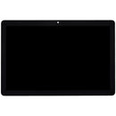 Pantalla LCD refurbished Huawei MediaPad T5 10.1, negra, sin marco, con botón home, repuesto para reparación.