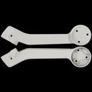 Cubierta de brazo trasero izquierdo usada para DJI Mavic Mini, color gris oscuro, con marcas de uso.