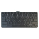 Teclado Acer Chromebook C734/C734T OEM de repuesto, negro, teclas blancas, para reparación de laptop.
