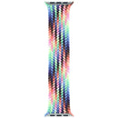 Correa trenzada Solo Loop Pride Edition para Apple Watch, con diseño multicolor vibrante, fabricada en hilo de poliéster elástico.