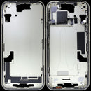 Marco medio OEM amarillo usado para iPhone 15 US A2846, con pequeñas piezas, ideal para reparación.