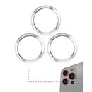 Encuentra en Xela Quetzaltenango el conjunto de 10 anillos bisel de cámara trasera para iPhone 12 Pro en color plata.