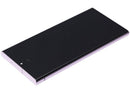 Pantalla OLED Lavender de 120Hz para Samsung Galaxy S23 Ultra, con marco, ideal para reparación de display roto.