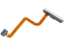 Sensor de huella plateado con cable flex para Samsung Galaxy Z Fold 7 (F966), repuesto para reparación.