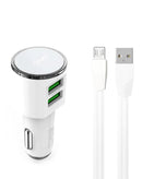 Encuentra el cargador de auto dual USB-A 3.4A LDNIO C29 con cable USB A-M en Xela Quetzaltenango.
