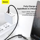 Cable de carga rápido USB C-C Baseus Tungsten Gold, ideal para cargar dispositivos rápidamente en Xela Quetzaltenango.