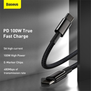Cable de carga rápido USB C-C Baseus Tungsten Gold, ideal para cargar dispositivos rápidamente en Xela Quetzaltenango.