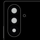 Pack de 10 lentes de vidrio para cámara trasera Samsung Galaxy Z Fold 7 (F966) con adhesivo para reparación.