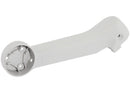 Cubierta de brazo trasero izquierdo usada para DJI Mavic Mini, color gris oscuro, con marcas de uso.