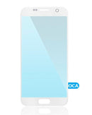 Encuentra la tapa frontal blanca con OCA preinstalado para Samsung Galaxy S7 en los talleres de reparación de Xela Quetzaltenango.