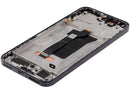 Pantalla OLED Honor 400 refurbished Midnight Black con marco, ideal para reparación de pantalla rota.