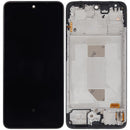 Pantalla OLED refurbished para Xiaomi Redmi Note 14 4G, con marco negro, lista para reparación y cambio de display.