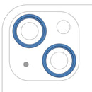 Aro de cámara trasera azul para iPhone 13 / 13 Mini (modelos A2481, A2482), ideal para reparación.