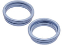 Conjunto de 10 anillos biselados azules para cámara trasera iPhone 14 / 14 Plus (A2632, A2649).