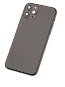 Tapa trasera para iPhone 11 Pro con componentes pequeños pre-instalados (Gris Espacial Mate)0