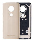 Tapa trasera para Motorola Moto G7 Play en color dorado en Quetzaltenango.