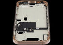 Tapa superior de iPhone 16 Pro (A3083) color titanio desierto, con pequeñas piezas y marco, repuesto OEM C.