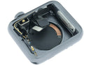 Carcasa de aluminio Space Black para Apple Watch Series 3 (38mm) A1860, A1889, A1890, versión celular.