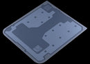 Tapa trasera inferior original Samsung Galaxy Z Flip 7 FE 5G blanca, repuesto para reparación F761.