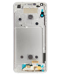 Pantalla refurbished LG G6 Mystic White con marco, display LCD de repuesto para reparación.