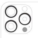 Paquete de 10 aros de cámara trasera negros titanio para iPhone 15 Pro, repuesto Apple A2848.