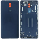 Tapa trasera de vidrio original azul para Nokia 8, ideal para reparación de back cover o housing.